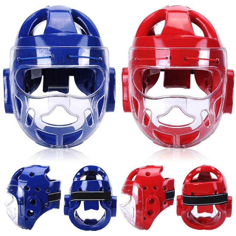 Karate helmet head mask taekwondo head hats adult children to protect face boxing head protection gear
