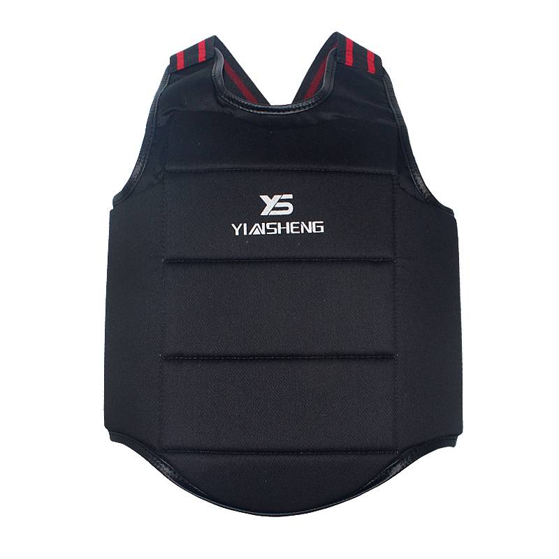 Karate -handed chest protection gear, adult men and women, karate, Oxford cloth armor protective race, chest protective legs