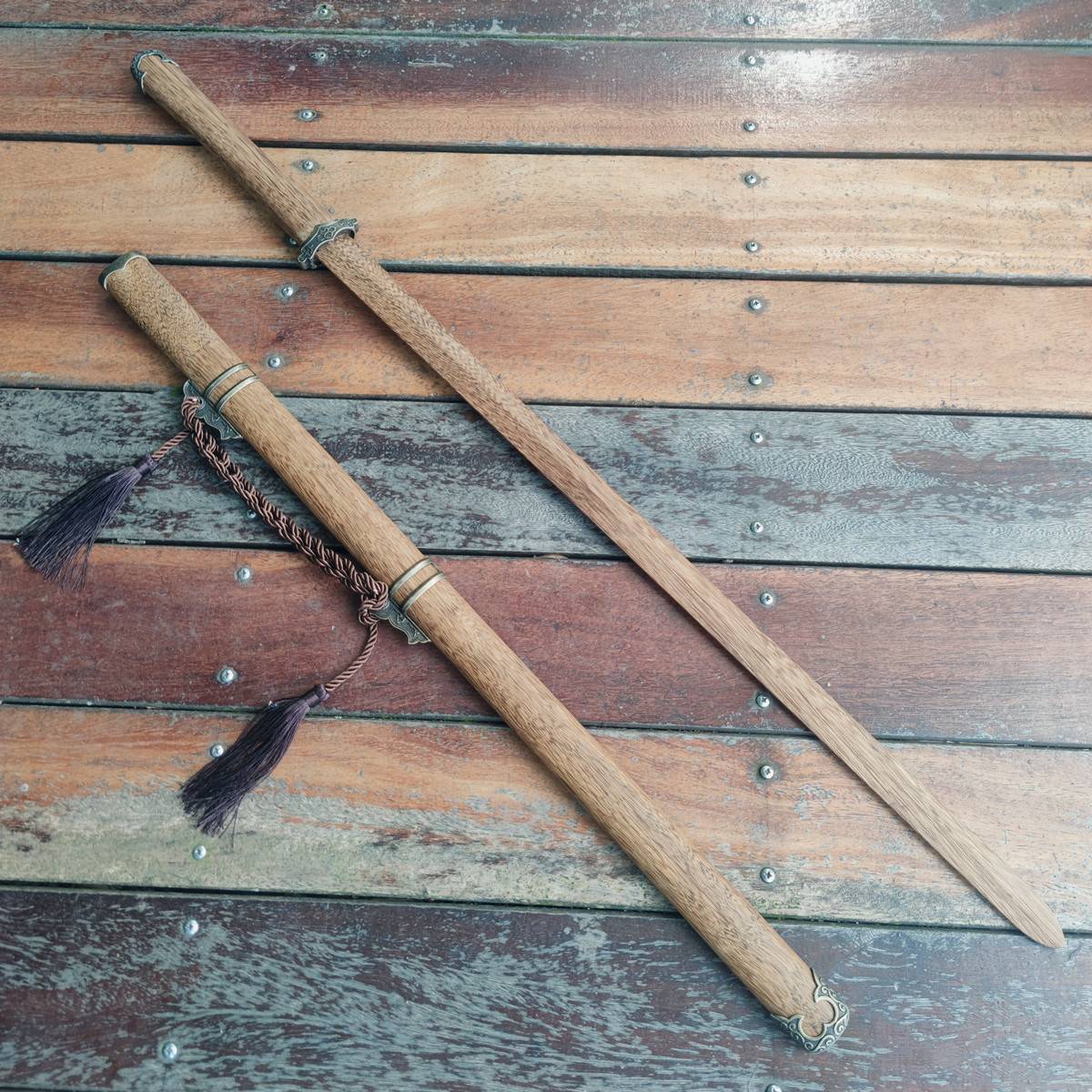 Wooden Sword Han Sword Tang Hengdian Wooden Sword with Sheaths with Swords and Swords, Swords, Swords, Training Children's Toy Wood Sword