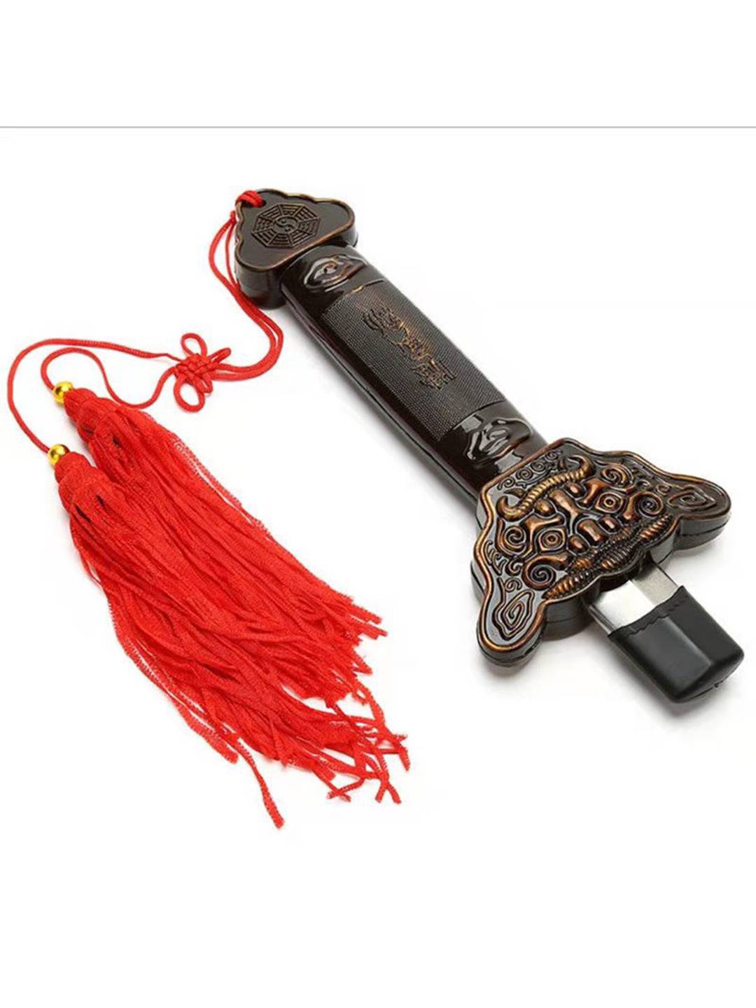 Stainless steel telescopic sword morning exercise shrinking Taiji sword scenic spots hot selling children's toy performance props folding sword
