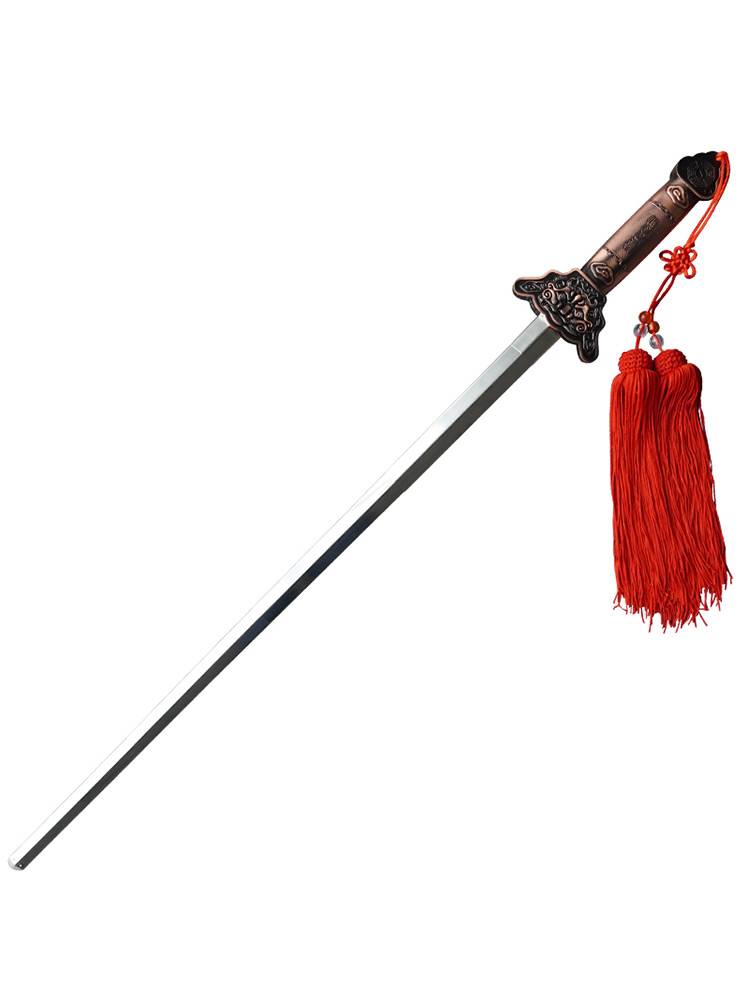 Tai Chi Sword Extension Sword Morning Exercise Performance Fitness Men and Women's shrinking martial arts folding sword props children hard dance sword sword
