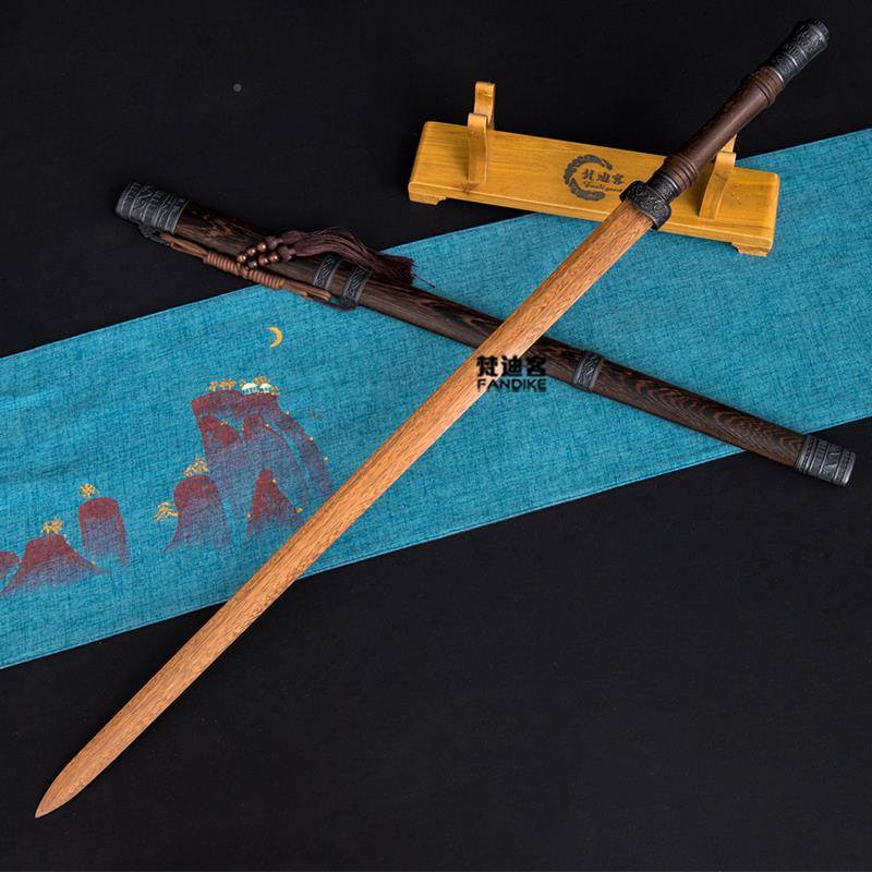 2024 new treasure resin Han swords sword Hanfu performance props training steel Tang Hengdian sword straight sword straight sword
