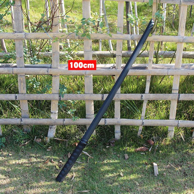A hundred cm black wooden knife