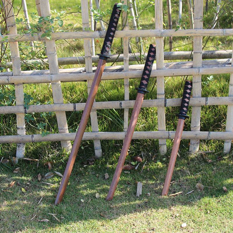 A set of three original wooden knives