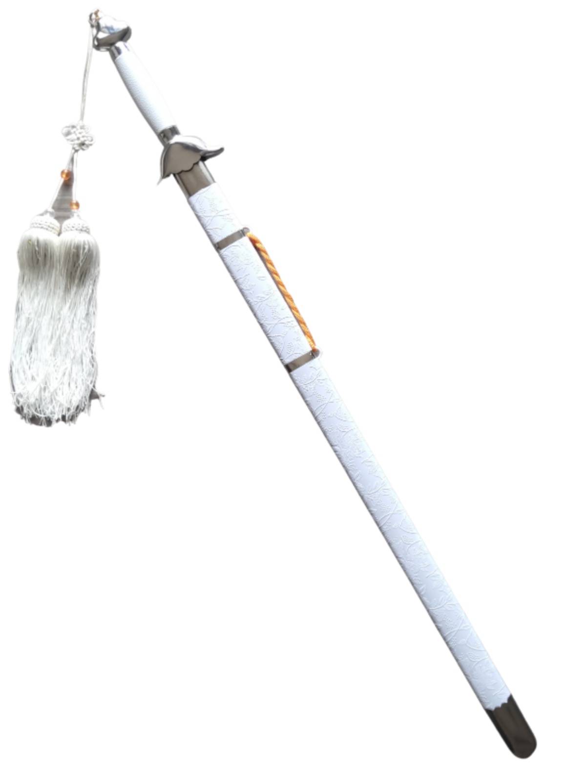 Printing white Taiji Sword Morning Sword Sword Dance Sword Performance Sword Martial Arts Training Sword Adult Children Unknown