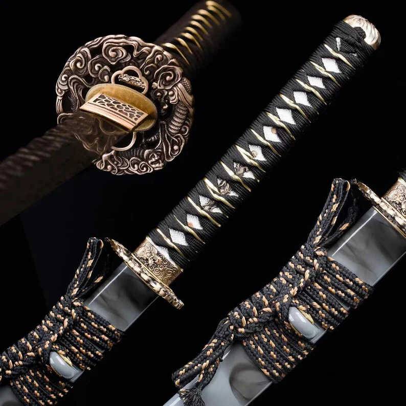 Wooden knife with a bamboo knife, wooden knife, sword sword, sword, Hetao Kni -Morida wooden sword Japanese -style training solid wood sword props do not open the blade