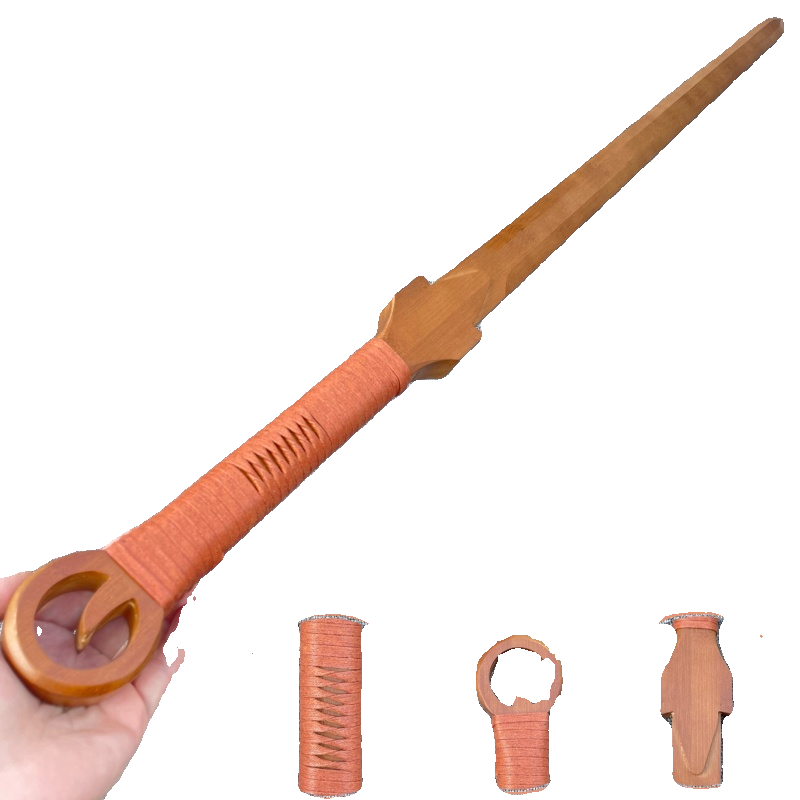Magnetic Yoshi's two -handed sword hard sword wood sword big sword swordsman bamboo sword morning exercise sword children toy, sword sword long sword