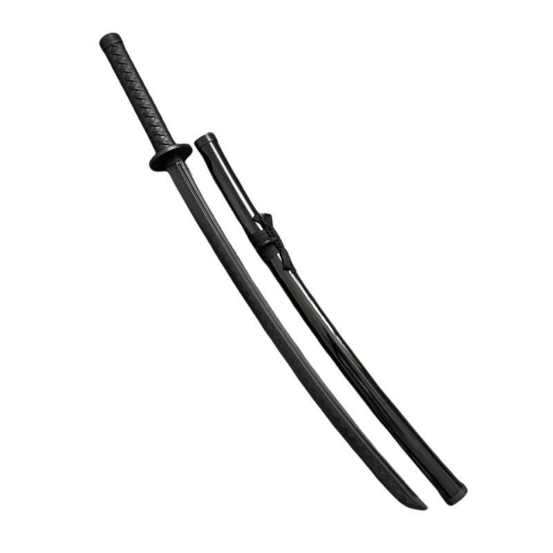 Plastic embroidery spring knife integrated high -intensity against the practice of auspiciously, Kendo practice samurai sword Tang horizontal stick knife children's toys