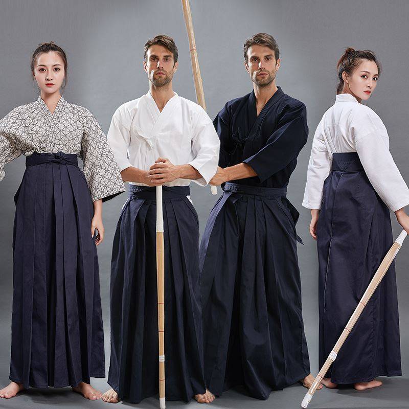 Set 634 men's color.Samurai clothing Kendo service samurai co -service seven -point sleeve recommendation traditional conventional