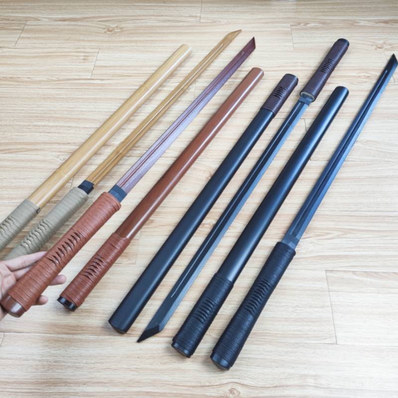 Draw the rivers and lakes, Tang Hengdao, wooden knife, all bamboo, tincture, clustering knife martial arts practice ancient style and sword sword sword without blade