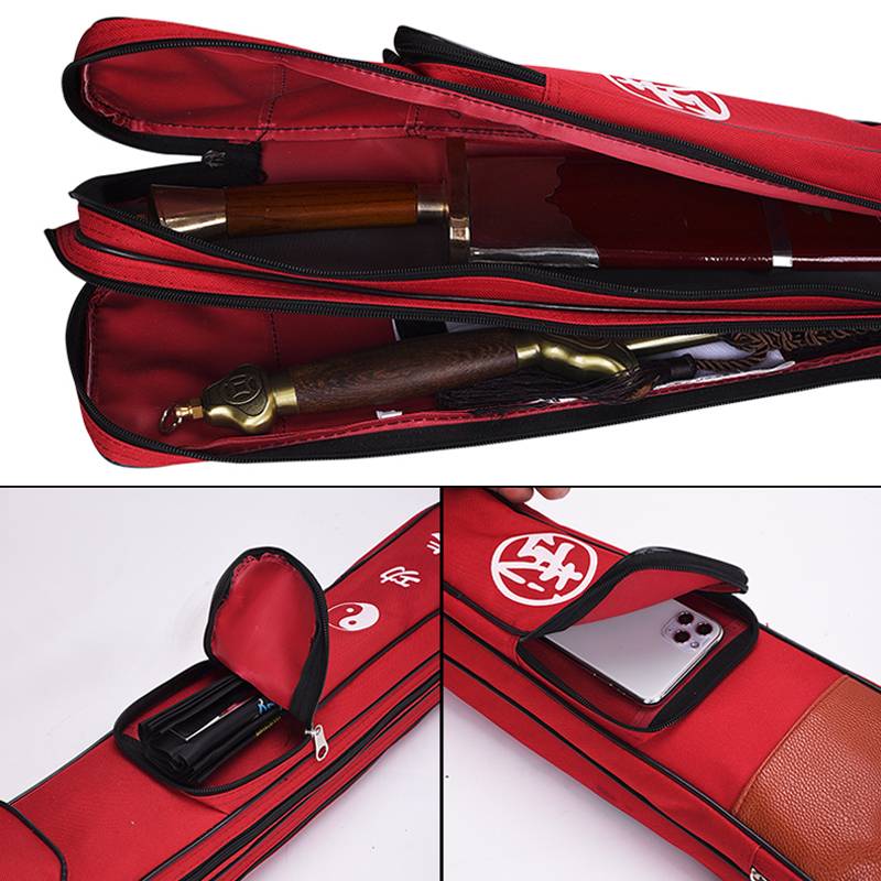 Tai Chi sword bag single -layer double -layer sword set sword bag sword bag Oxford cloth thick kendo bamboo knife ancient wind knife bag can be memorized
