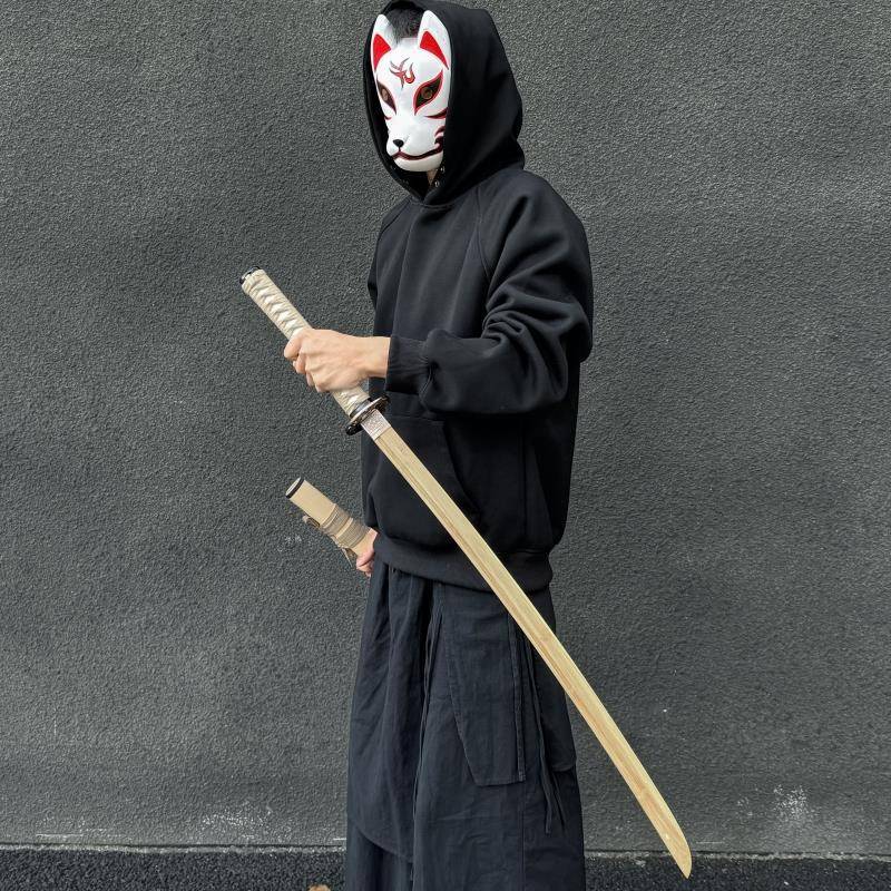 Shui Yaori, the same Internet celebrity, the same wooden knife, the bamboo -handed bamboo samurai, the sheath practice of kendo toys, wooden kendo props