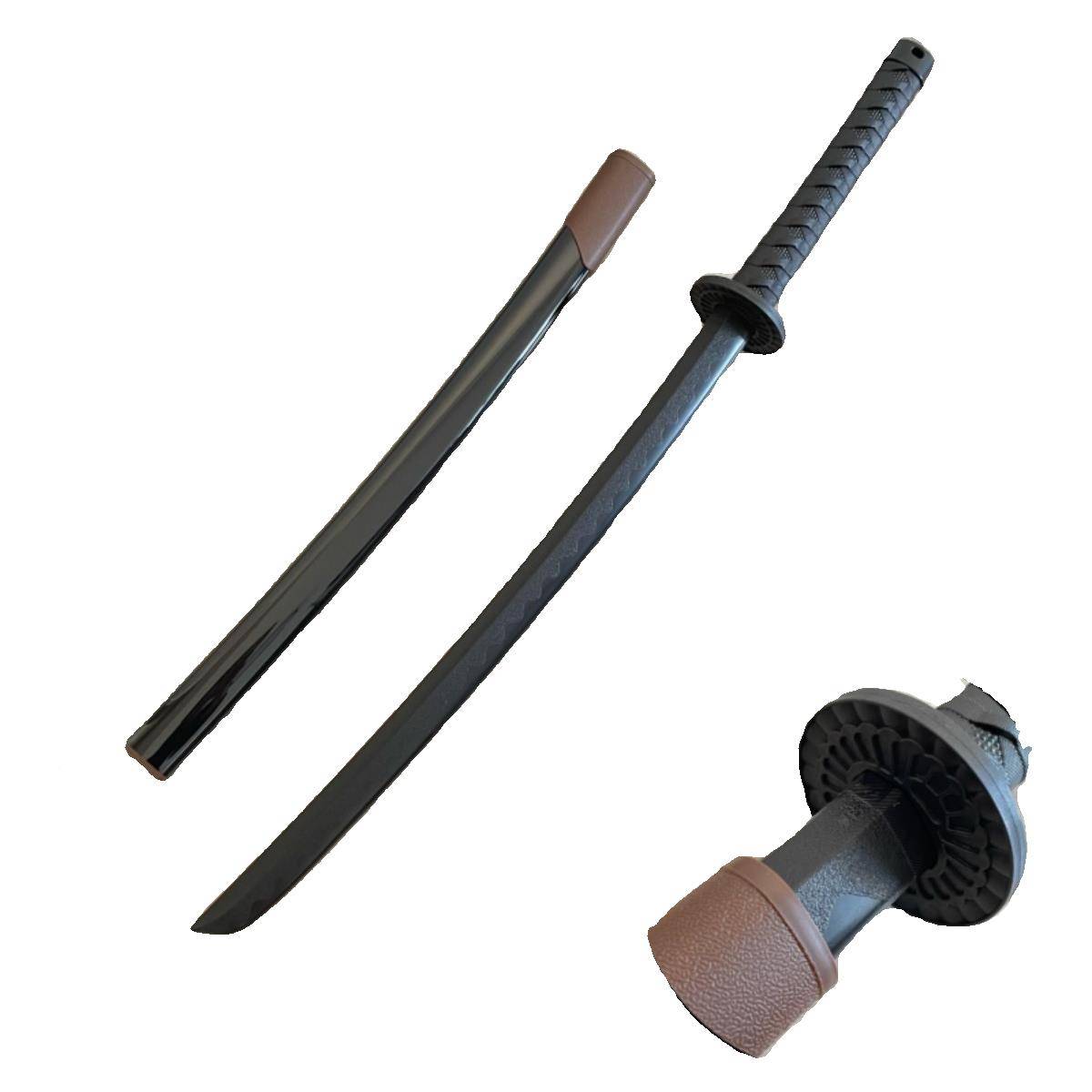 2024 New Cold Steel Plastic Han Sword Blade Blade Angle Sword Spring Knife Spring Knife Hoster Crune Temple Practice Tanger Embroidered Tong