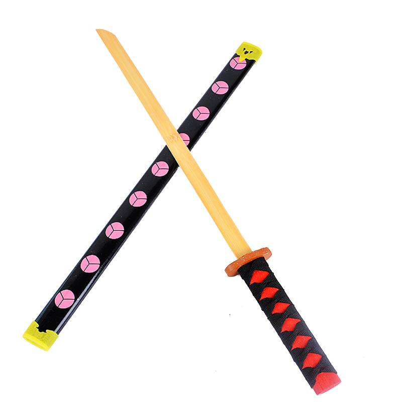 Japanese Toyo Samurai Blade Toys Knife Knife COS Anime Children Adult Poor Wood Sword weapon Boy Toys