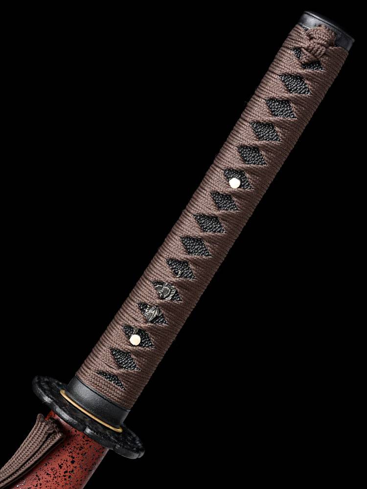 Japanese samurai -blade wooden knife solid wood stranded sheath homework Hydoma Kni -Dao Na Kni -Dao Kni Knife Training Surgery Cultivation Sword Sword