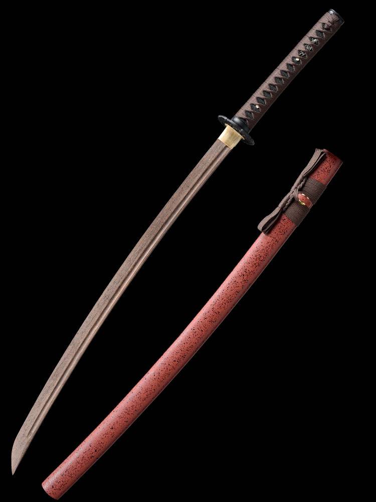 Japanese samurai -blade wooden knife solid wood stranded sheath homework Hydoma Kni -Dao Na Kni -Dao Kni Knife Training Surgery Cultivation Sword Sword