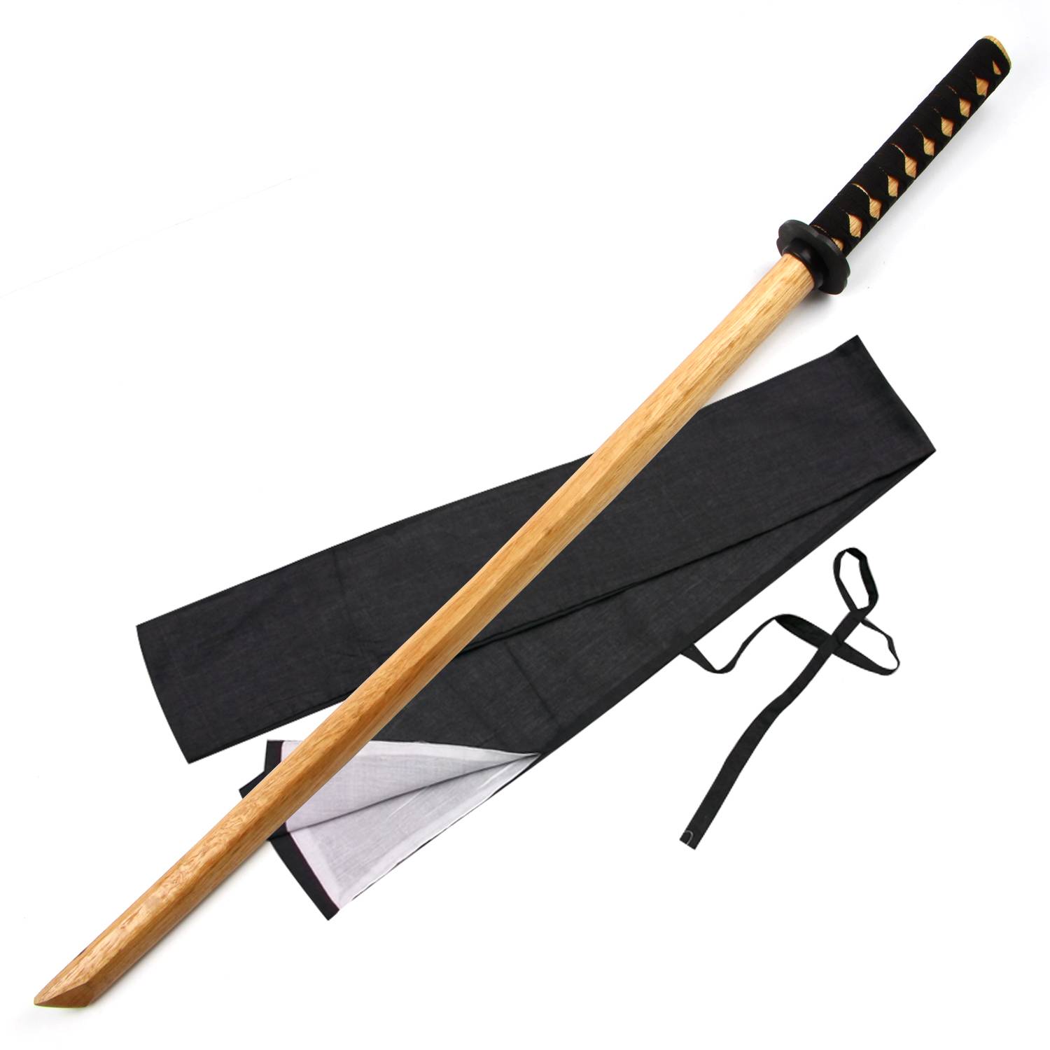 1-metre wood black handled knife + knife bag