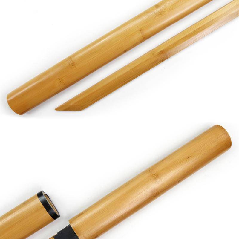 The whole bamboo sheath with the sheath Tang Henglang Knife Practice Kendo Knife Pulling Sword and Practicing Bamboo Sword and Wooden Sword Unknown