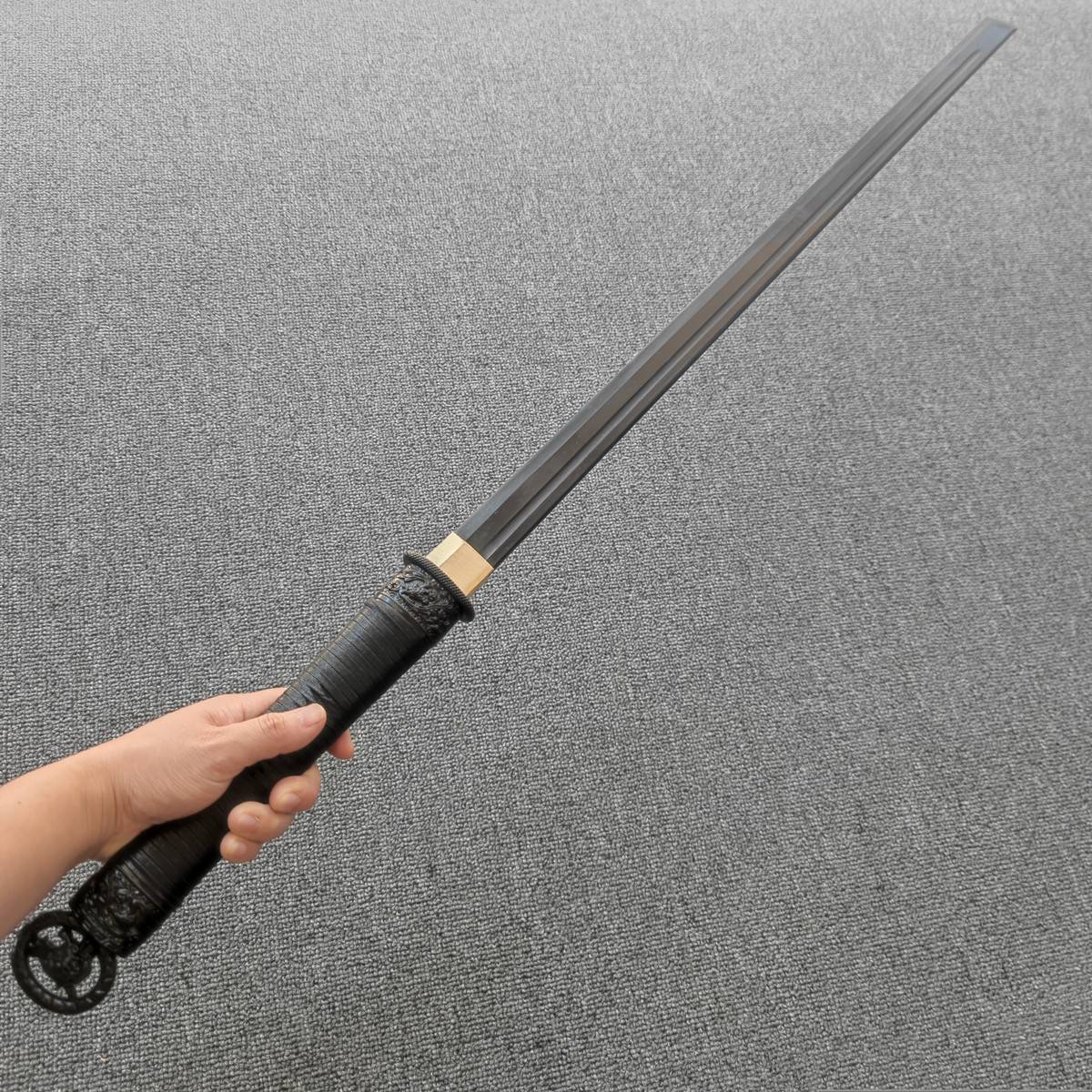 Bamboo and Wumi Tang Hengdian Wooden Sword with Sheath Martial Arts Training Pulling Sword Mob, Boy Children, Toy Toy Music Sword