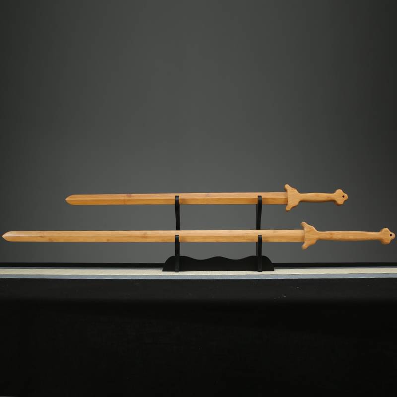 Miao Sword Great Bagua Bamboo Sword Wooden Sword Real Wooden Sword Martial Arts Training Performance Single Single Hands Kendo Tai Chi Tang Sword
