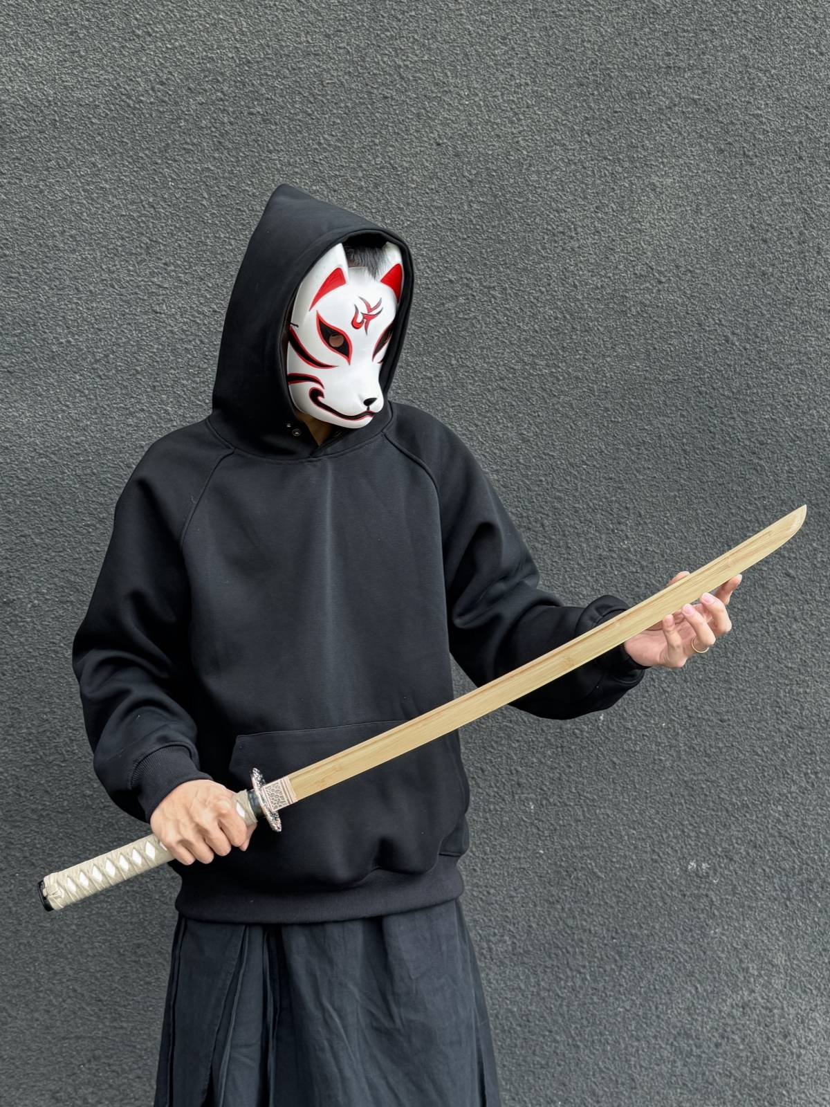 Shui Yaori, the same Internet celebrity, the same wooden knife, the bamboo -handed bamboo samurai, the sheath practice of kendo toys, wooden kendo props