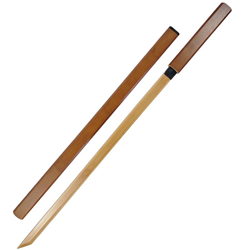 Tang Hengdao martial arts practice sword -dojojukao plucking swords to perform bamboo and wooden knives without the blade square sheath grass sacrifice samurai blade