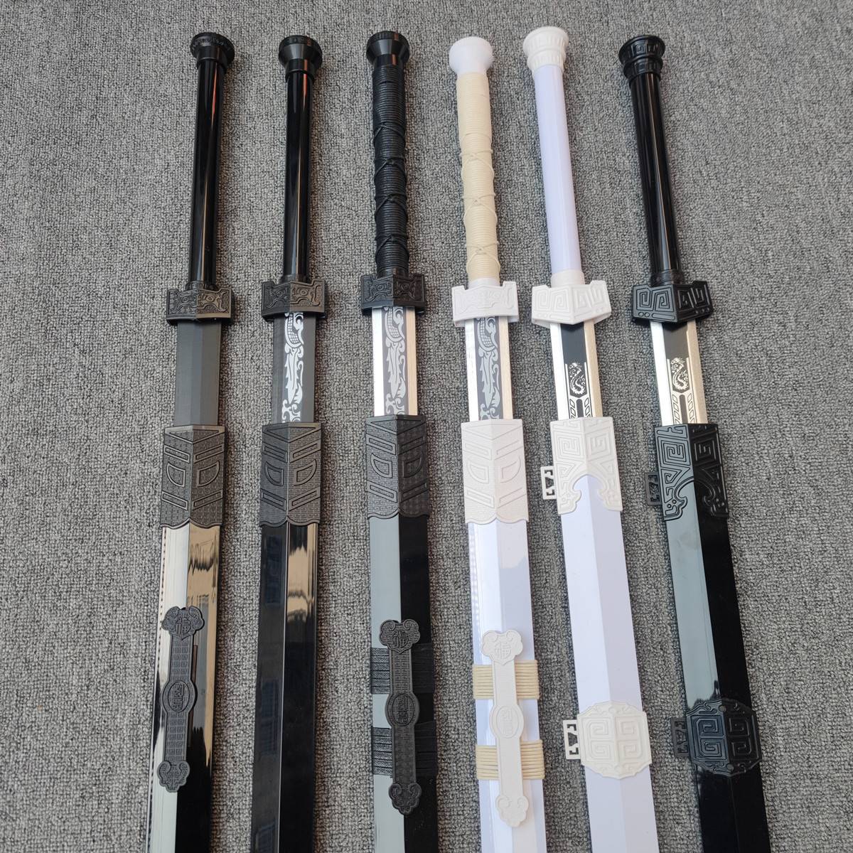 Wooden Sword Han Sword Tang Hengdian Wooden Sword with Sheaths with Swords and Swords, Swords, Swords, Training Children's Toy Wood Sword