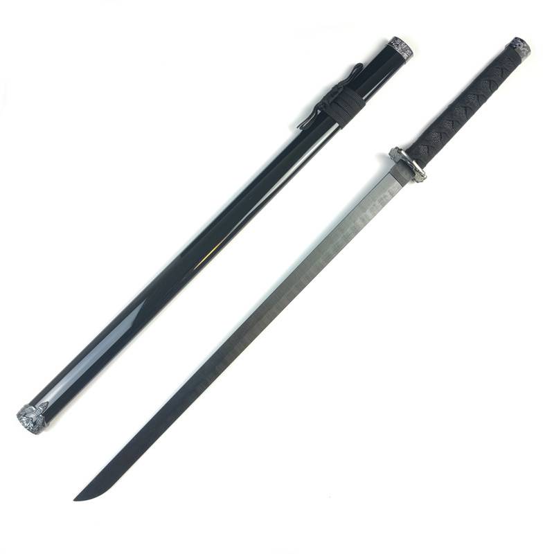 Wooden samurai Blade Tang Hengdao Seedling Sword Jetwood Skin Skin Sword props Children's toy martial arts weapon bamboo knife