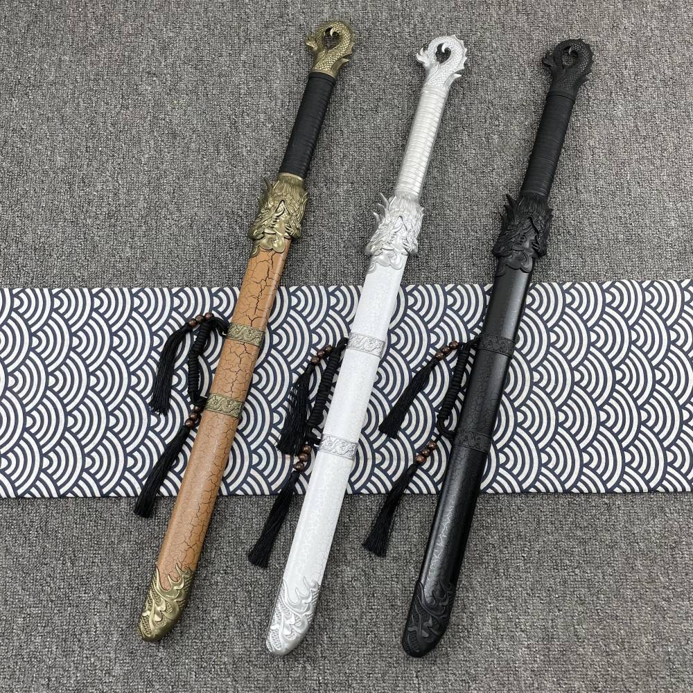Chinese Wooden Tang Hengdao Wooden Sword with Sheath Training Pulling Sword Ancient Wind Wind Martial Arts Proper Children's Toys Bamboo Wood Sword