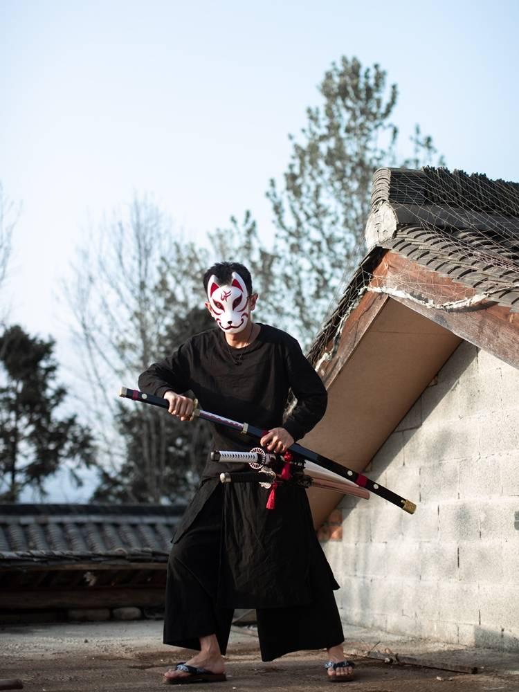 Jugong Road Tang Hengdao Samurai Blade Mobs, Bamboo and Wooden Sword Bandbuctive Sprathy Martial Arts Exercise COS Performance Prop