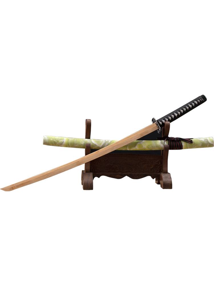 Jugao Dao Koh Sword with Sheath Tang Hengdao Japanese Samurai Blade Taidao Children's Toys Wooden Sword Pulling Sword Training Bamboo Sword