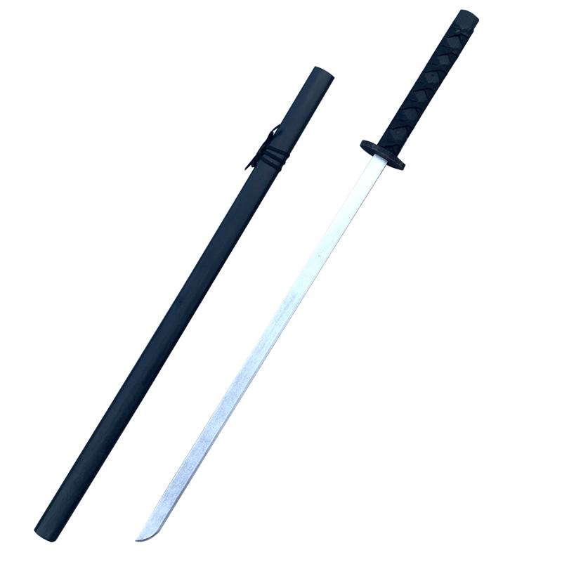 Wooden sword, wooden sword with sheath children's toys cos props, wooden sword, Japanese samurai practice Kendo stage performance bamboo