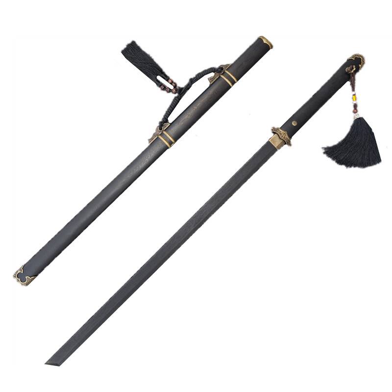 Wooden Tang Hengdao Embroidery Spring Knife Hoster Road Wooden Blade Blade Blade Blade Knife Corporal Practice Children's Toy Bamboo Sword