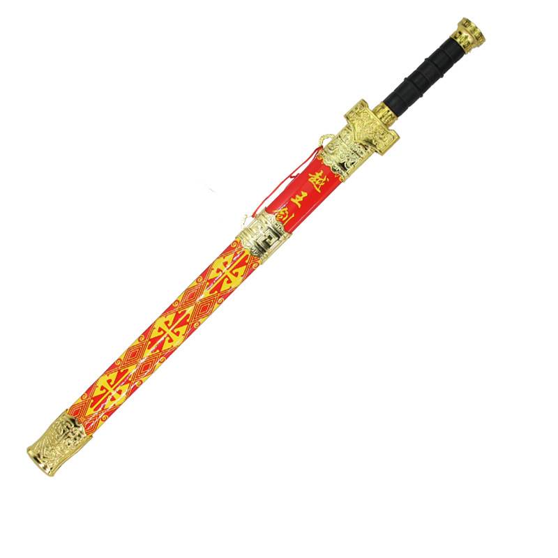 Children Yue Wang Jian Qin Wang Hanjian Photography Performance costume road with simulated sword wood sword bamboo kendo with sheath toys sword