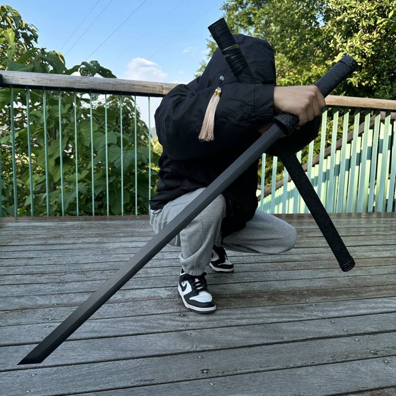 Tang Hengdao Wooden Sword Mobs Samurai Joint Dao Dao Dao Dao Dao Du Du Du Sword Children's Toys with Sheath Martial Arts Bamboo Sword