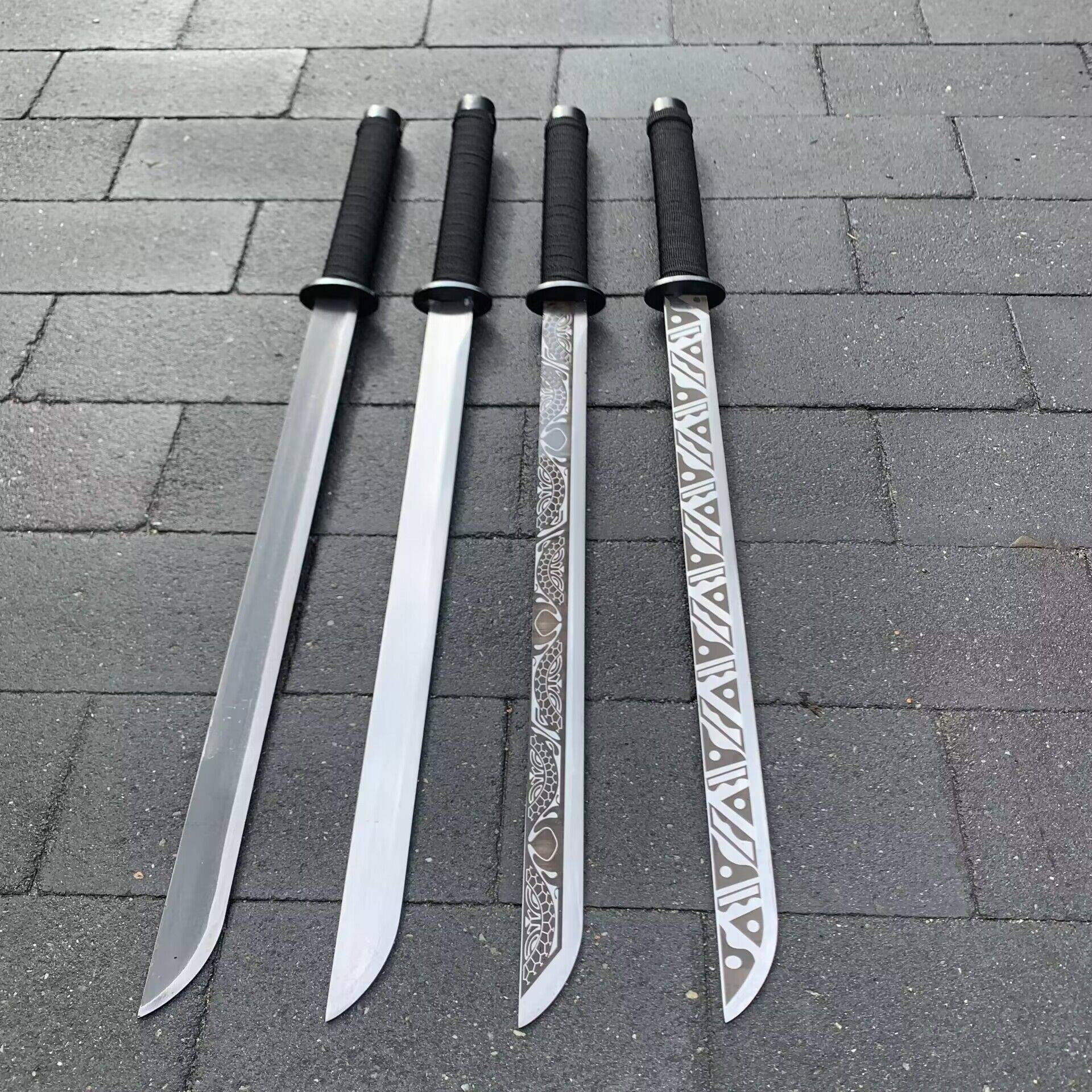 Legal Kendo Sword and Manganese Steel short wasteland film and television real knife high -carbon steel short knife exercise without opening