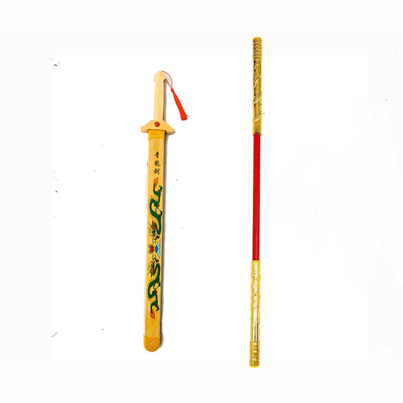 children's toy wooden sword sword, green dragon sword boy swords, acting bamboo sword sword sword, sword sword, kendo practice