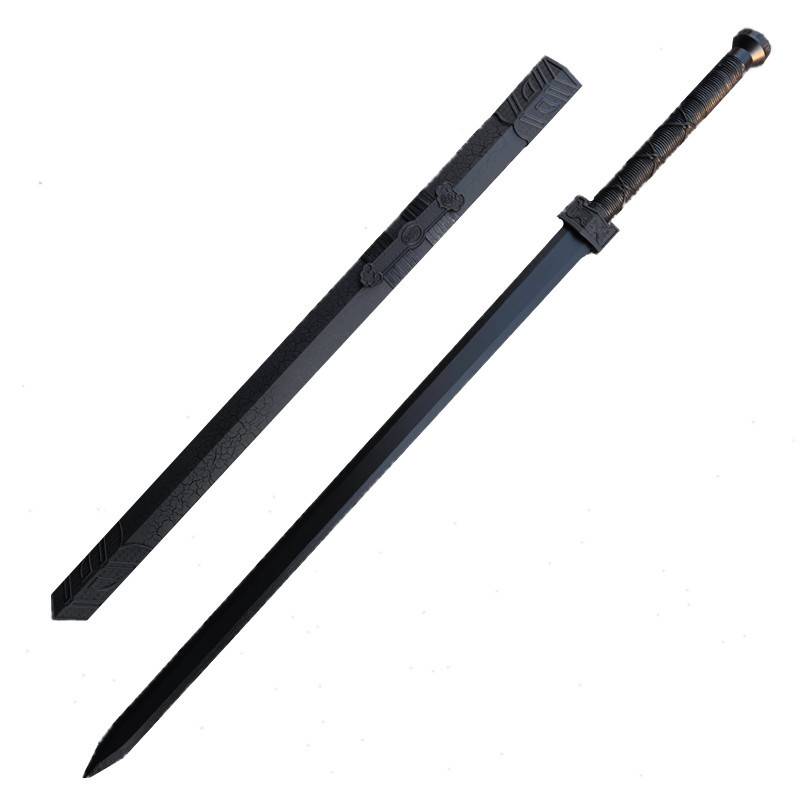 Bamboo Tang Hengdao wooden sword wood sword with sheath swords and seedlings, knife swords and swords, Hetao Hetao, Kendo Children's toys