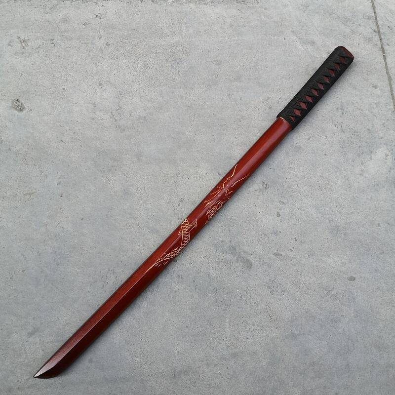 The black original brown wooden knife from Dragon Springs and the Zhuang Dynasty Stadium practiced a gymnastics package unopened