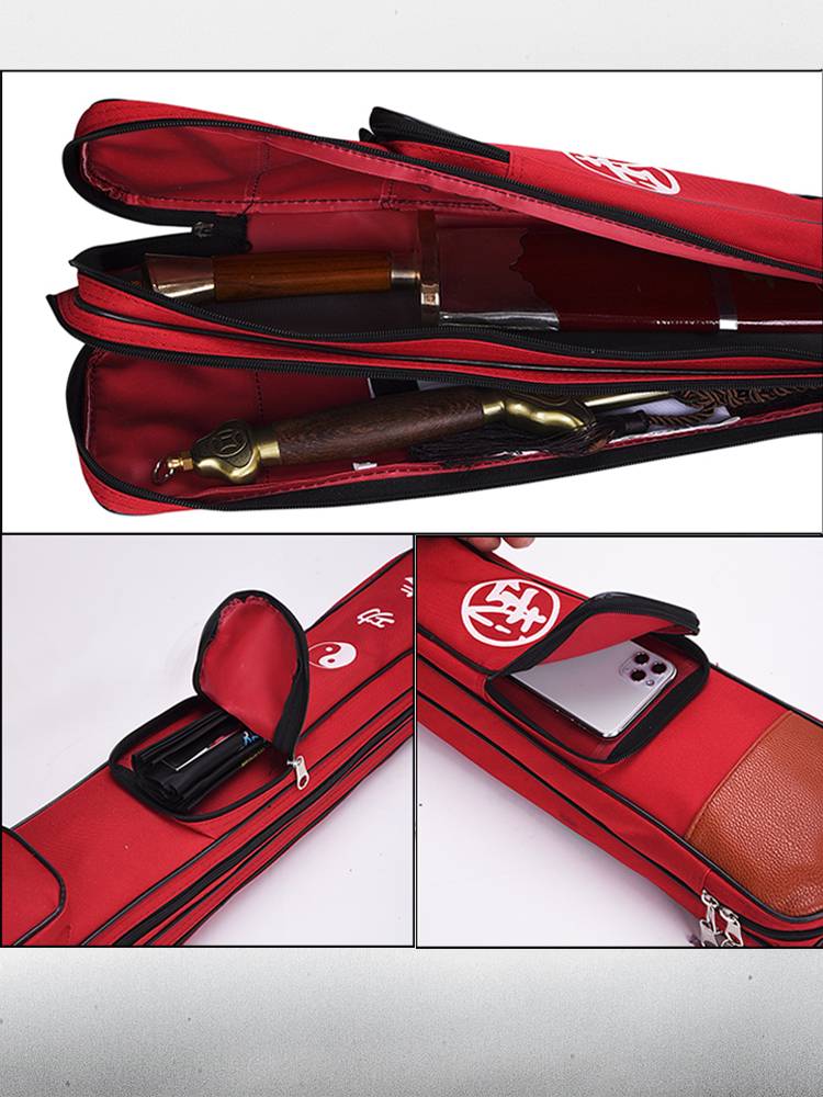 Tai Chi sword bag single -layer double -layer sword set sword bag sword bag Oxford cloth thick kendo bamboo knife ancient wind knife bag can be memorized