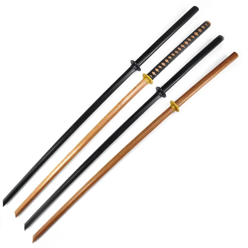 Wooden Miao Sword 1.4 meters long version of the black wooden knife full wooden kendo Judao Hanghe Training Performance Performance Performance