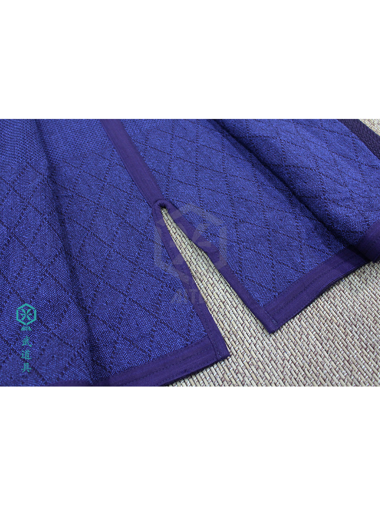 [Martial Arts] [Ren] Blue Dang Double Two Word Cotton Cotton Moso Top