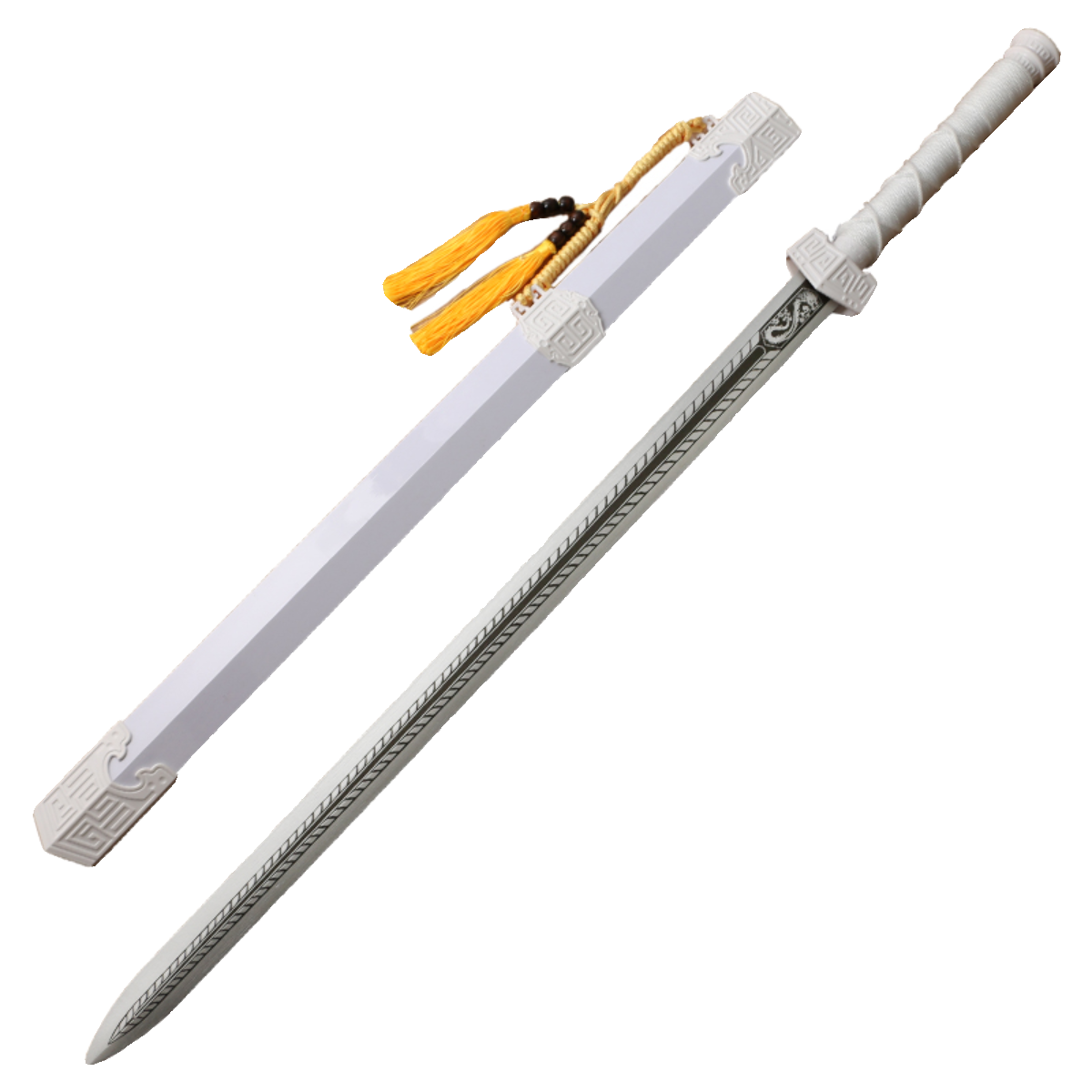 Wooden Sword Dragon Spring City Ancient Wind Propers Tang Heng Chang Short Bamboo Smart Samurai Blade Training Bi -hand Morning Surgery Children's Bao Sword