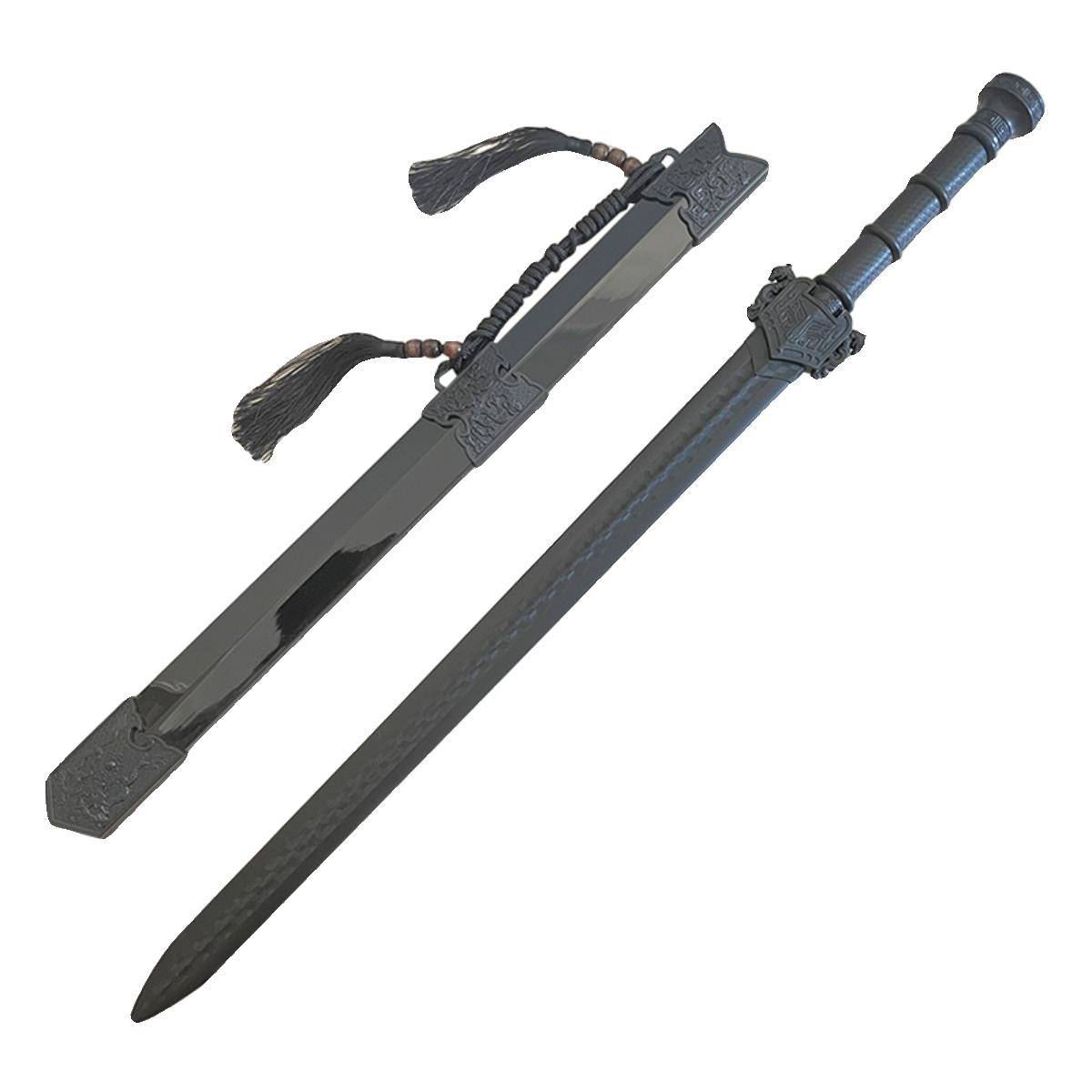 2024 New plastic Han Sword Training Sword Gao Qiangju Kengo Mocho Playing Embroidery Chun Tang Hengdao Children's toys