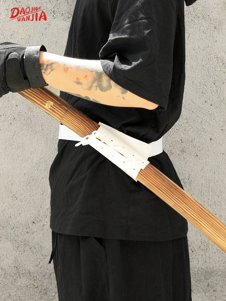 Sword accessories Kendo belt sword bag shoulder -to -back strap Pu leather sword sword fixed device sword sword waist hanging knife rack