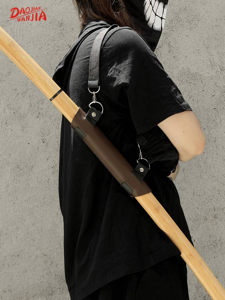 Sword accessories Kendo belt sword bag shoulder -to -back strap Pu leather sword sword fixed device sword sword waist hanging knife rack