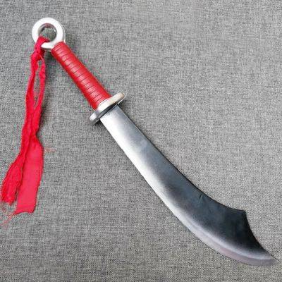 Children's Safe Soft Rubber Red Army Big Knife COS Performance Stage Performing Toy Toy Toy Hyo Eight Road Unknown Blade