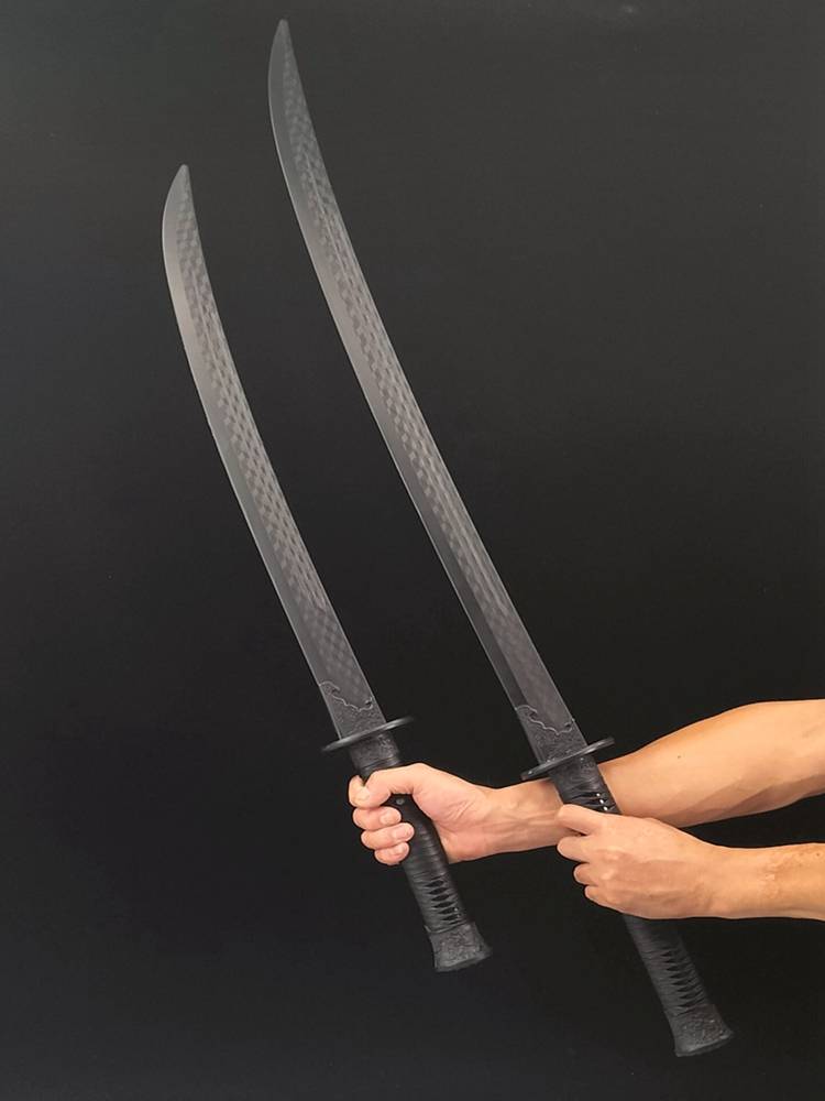 The Dragon Springs Man's Cold Steel Plastic Embroidery Sword-long adult martial arts training for swordswords and swordsmanship children performing weapons