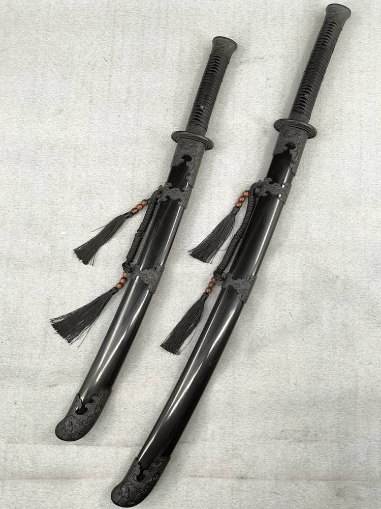 The Dragon Springs Man's Cold Steel Plastic Embroidery Sword-long adult martial arts training for swordswords and swordsmanship children performing weapons
