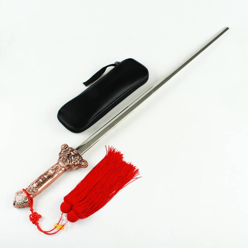 Tai Chi telescopic sword stainless steel all -metal men and women morning exercise folding shrinkage fitness martial arts performance props sword worse